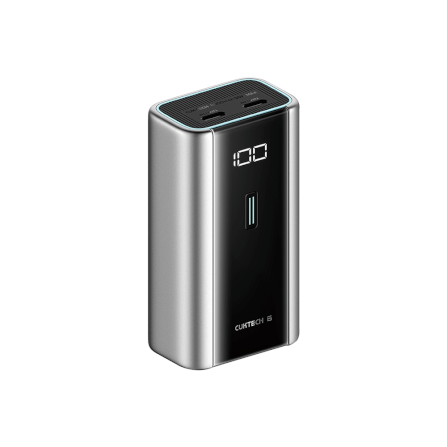 แบตเตอรี่สำรอง CUKTECH PB060 สีเทาไทเทเนียม 6,000 MAH จ่ายไฟรวมสูงสุด 55W_0